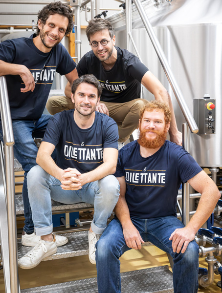 T-shirts brodés au logo d’une brasserie – réalisation David Diffusion